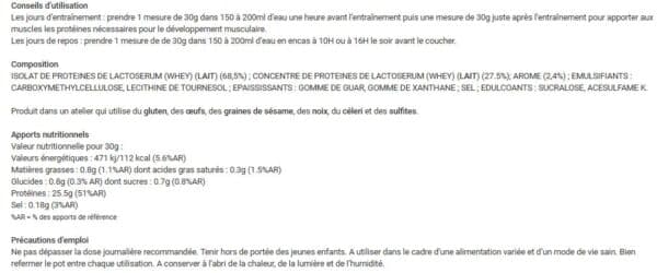 ISO ZERO 100% WHEY 0,5KG – Image 2